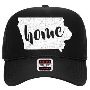 Iowa Home State High Crown Mesh Back Trucker Hat