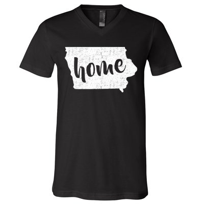 Iowa Home State V-Neck T-Shirt