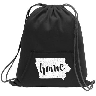 Iowa Home State Sweatshirt Cinch Pack Bag