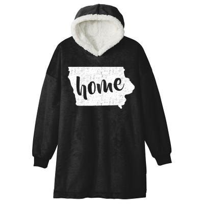 Iowa Home State Hooded Wearable Blanket