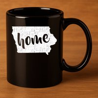 Iowa Home State 11oz C Handle Ceramic Mug