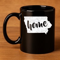 Iowa Home State 11oz C Handle Ceramic Mug