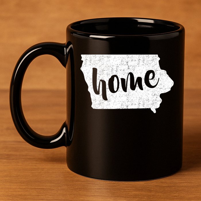 Iowa Home State 11oz C Handle Ceramic Mug