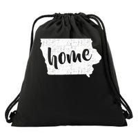 Iowa Home State Drawstring Bag