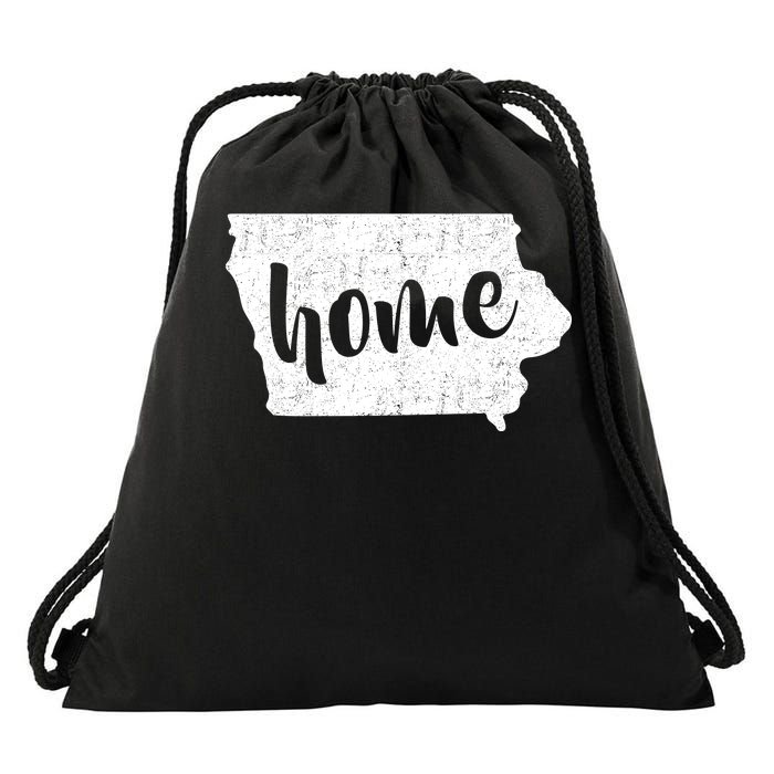 Iowa Home State Drawstring Bag