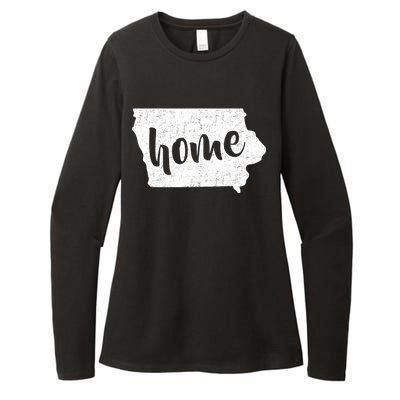 Iowa Home State Womens CVC Long Sleeve Shirt