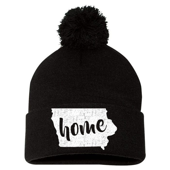 Iowa Home State Pom Pom 12in Knit Beanie