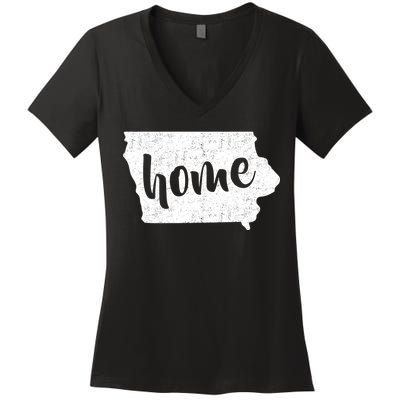 Iowa Home State Women's V-Neck T-Shirt