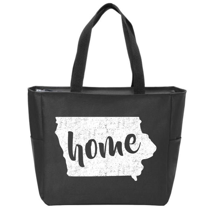 Iowa Home State Zip Tote Bag