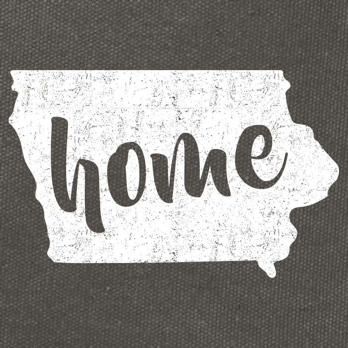 Iowa Home State Cotton Canvas Backpack