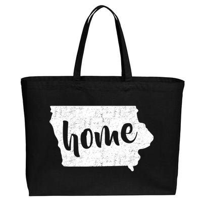 Iowa Home State Cotton Canvas Jumbo Tote