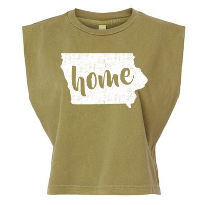 Iowa Home State Garment-Dyed Women's Muscle Tee