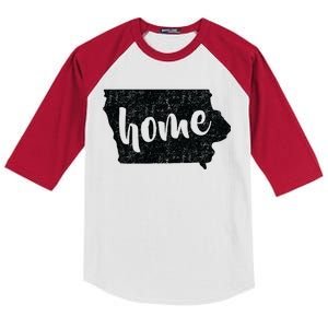 Iowa Home State Kids Colorblock Raglan Jersey