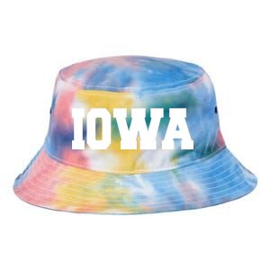 IOWA Team College University Logo Tie Dye Newport Bucket Hat