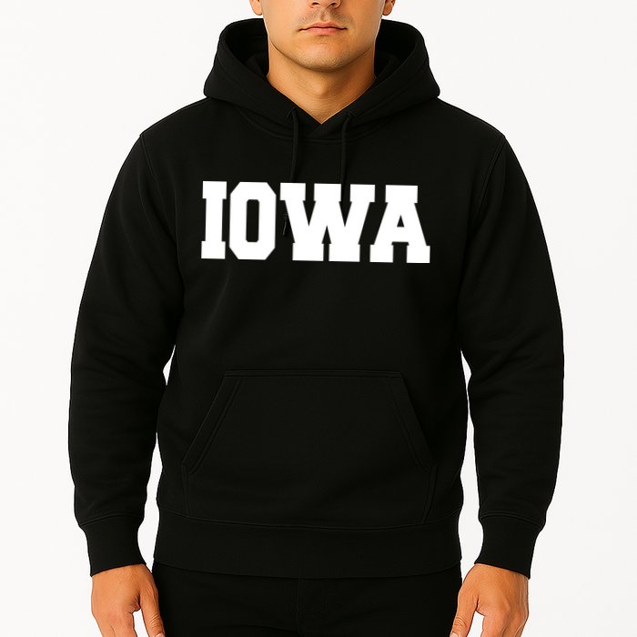 IOWA Team College University Logo Hoodie
