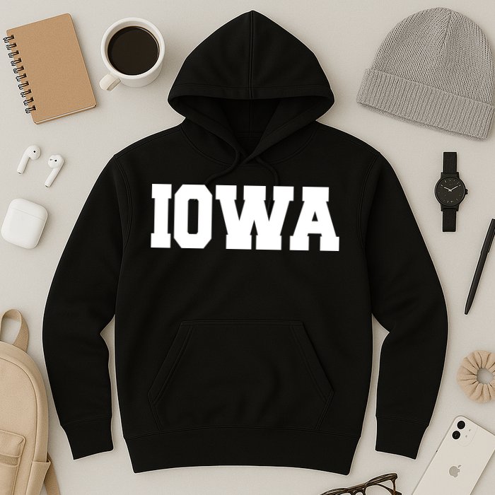 IOWA Team College University Logo Hoodie