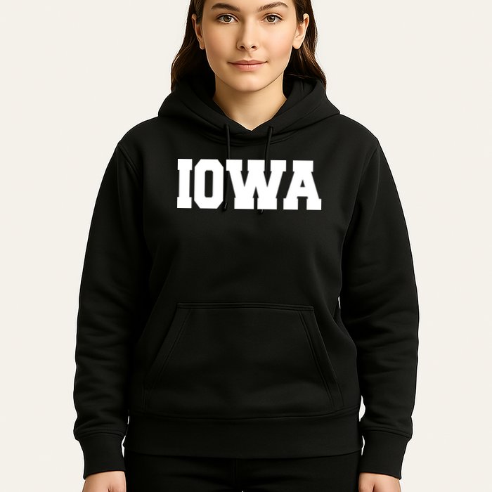 IOWA Team College University Logo Hoodie