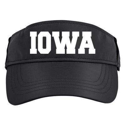 IOWA Team College University Logo Adult Drive Performance Visor
