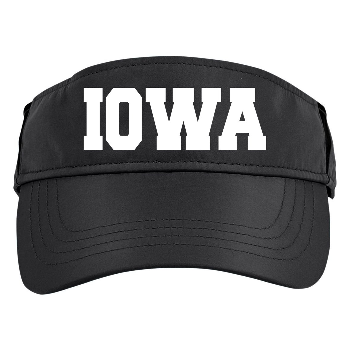 IOWA Team College University Logo Adult Drive Performance Visor