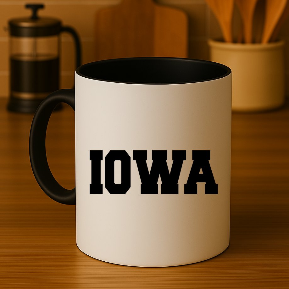 IOWA Team College University Logo Mug