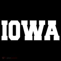 IOWA Team College University Logo Drawstring Bag