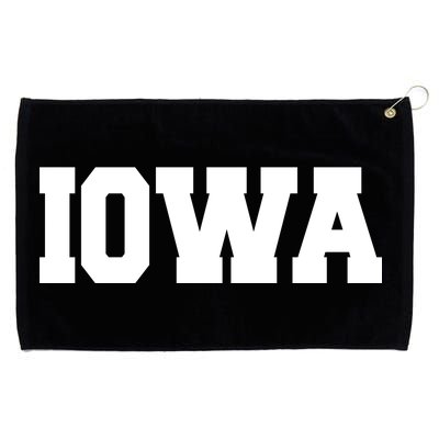 IOWA Team College University Logo Grommeted Golf Towel