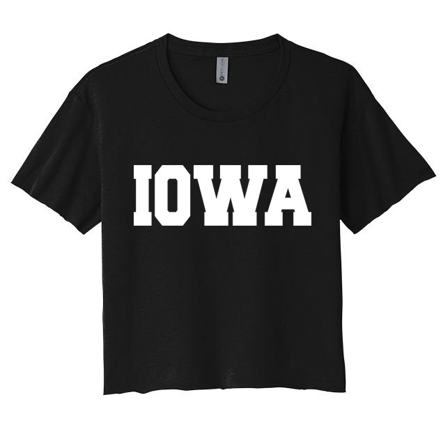 IOWA Team College University Logo Crop Top