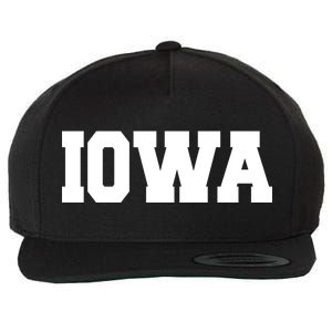 IOWA Team College University Logo Wool Snapback Cap