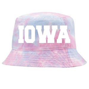 IOWA Team College University Logo Tie-Dyed Bucket Hat