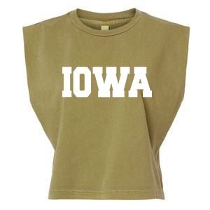 IOWA Team College University Logo Garment-Dyed Women's Muscle Tee