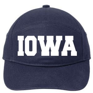 IOWA Team College University Logo 7-Panel Snapback Hat