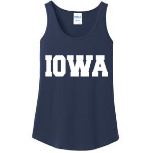 IOWA Team College University Logo Ladies Essential Tank