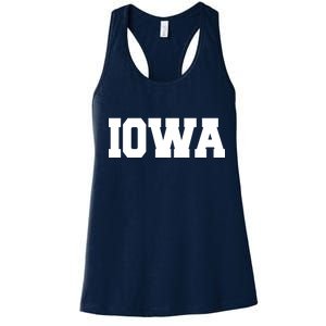 IOWA Team College University Logo Women's Racerback Tank