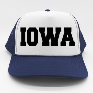 IOWA Team College University Logo Trucker Hat