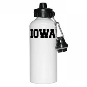 IOWA Team College University Logo Aluminum Water Bottle