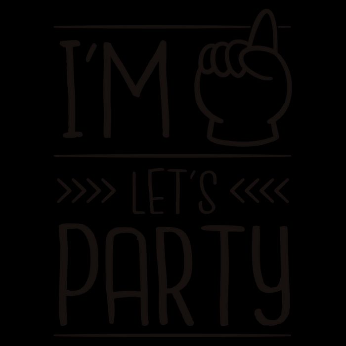 I'm One Years Old Let's Party Birthday Bag