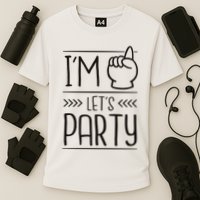 I'm One Years Old Let's Party Birthday Cooling Performance Crew T-Shirt