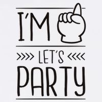I'm One Years Old Let's Party Birthday T-Shirt