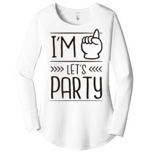 I'm One Years Old Let's Party Birthday Women's Perfect Tri Tunic Long Sleeve Shirt