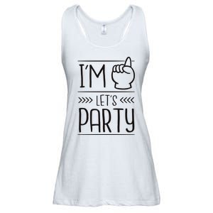 I'm One Years Old Let's Party Birthday Ladies Essential Flowy Tank