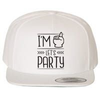 I'm One Years Old Let's Party Birthday Wool Snapback Cap