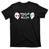 Intellectual Property 2 2 Heads Sneaking Out Of Heaven T-Shirt