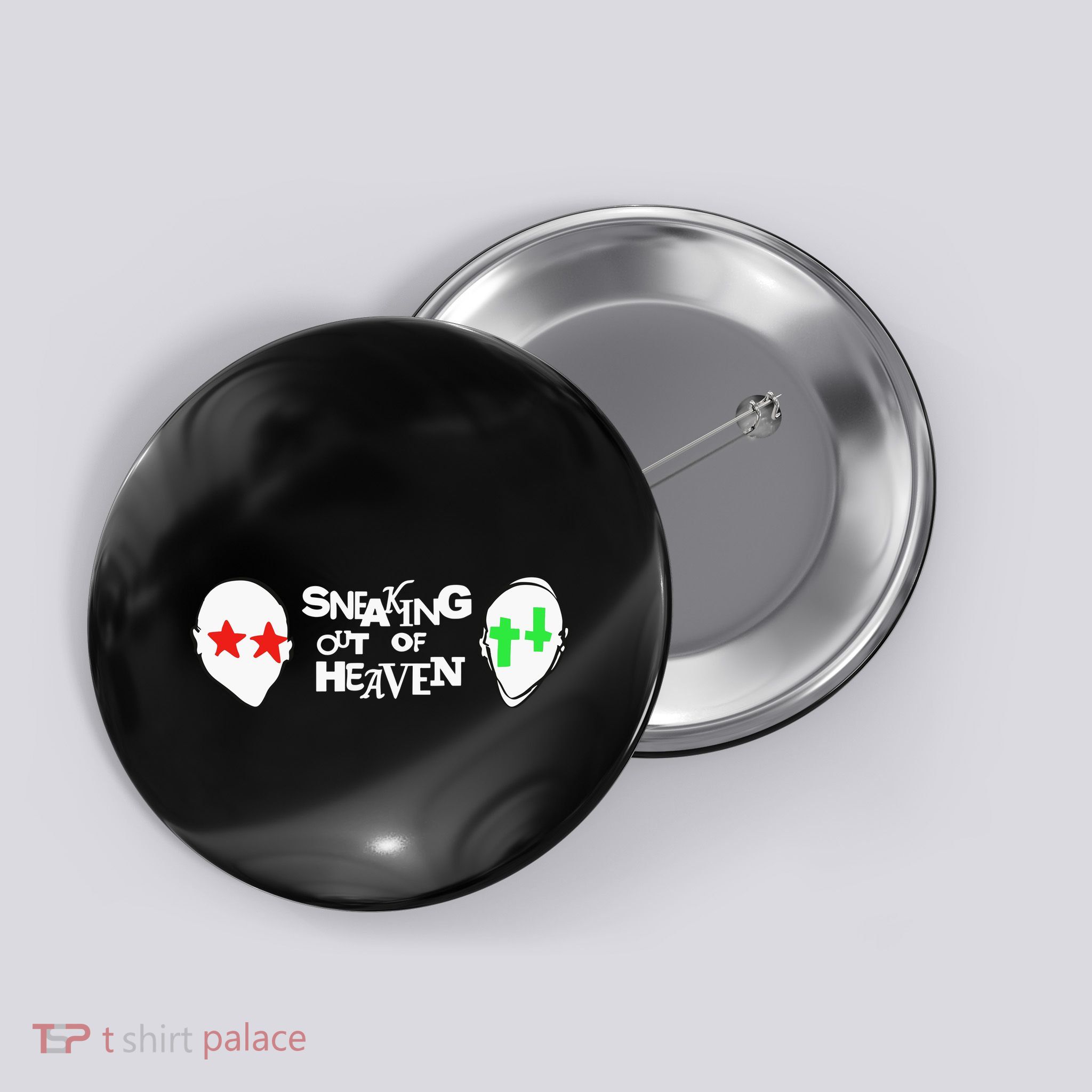 Intellectual Property 2 2 Heads Sneaking Out Of Heaven Button