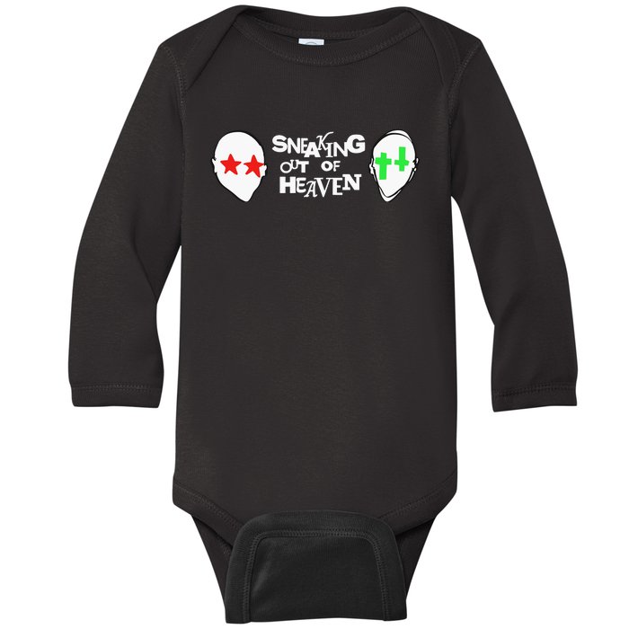 Intellectual Property 2 2 Heads Sneaking Out Of Heaven Baby Long Sleeve Bodysuit