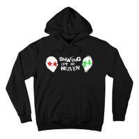 Intellectual Property 2 2 Heads Sneaking Out Of Heaven Tall Hoodie