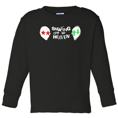 Intellectual Property 2 2 Heads Sneaking Out Of Heaven Toddler Long Sleeve Shirt