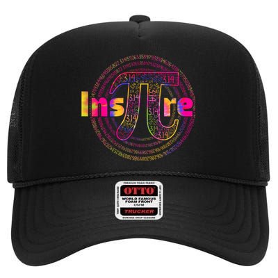 Inspire Pi 3.14 Math Teacher Pi National Day High Crown Mesh Back Trucker Hat