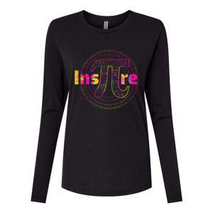 Inspire Pi 3.14 Math Teacher Pi National Day Womens Cotton Relaxed Long Sleeve T-Shirt