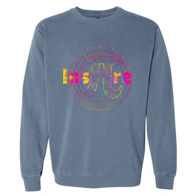 Inspire Pi 3.14 Math Teacher Pi National Day Garment-Dyed Sweatshirt