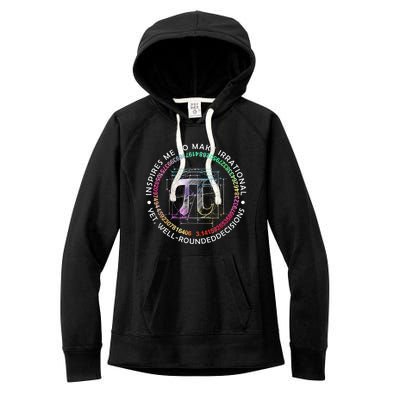 Inspire Pi 3 14 Math Teacher Pi National Day Gift Women's Fleece Hoodie